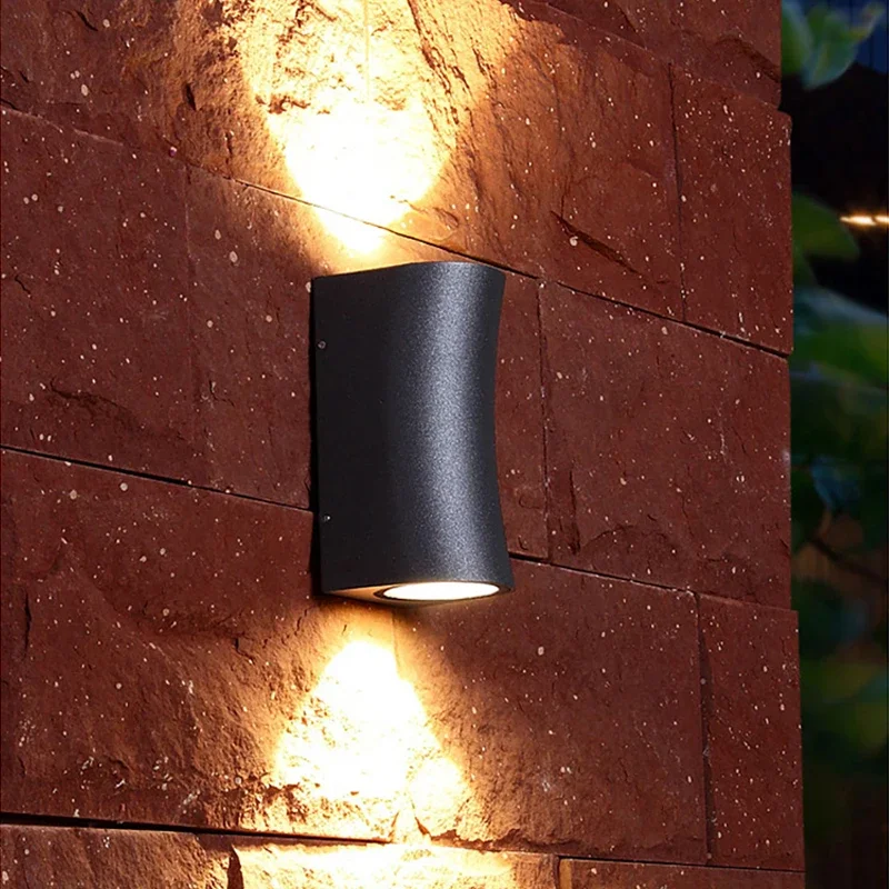 LED Dual Head Luminous Wall Lamp Waterproof IP65 Garden Courtyard Living Room Staircase Corridor Lighting Modern Simple Lamps