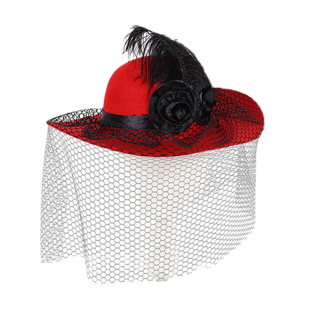 Feather Floral Vintage Felt Hat
