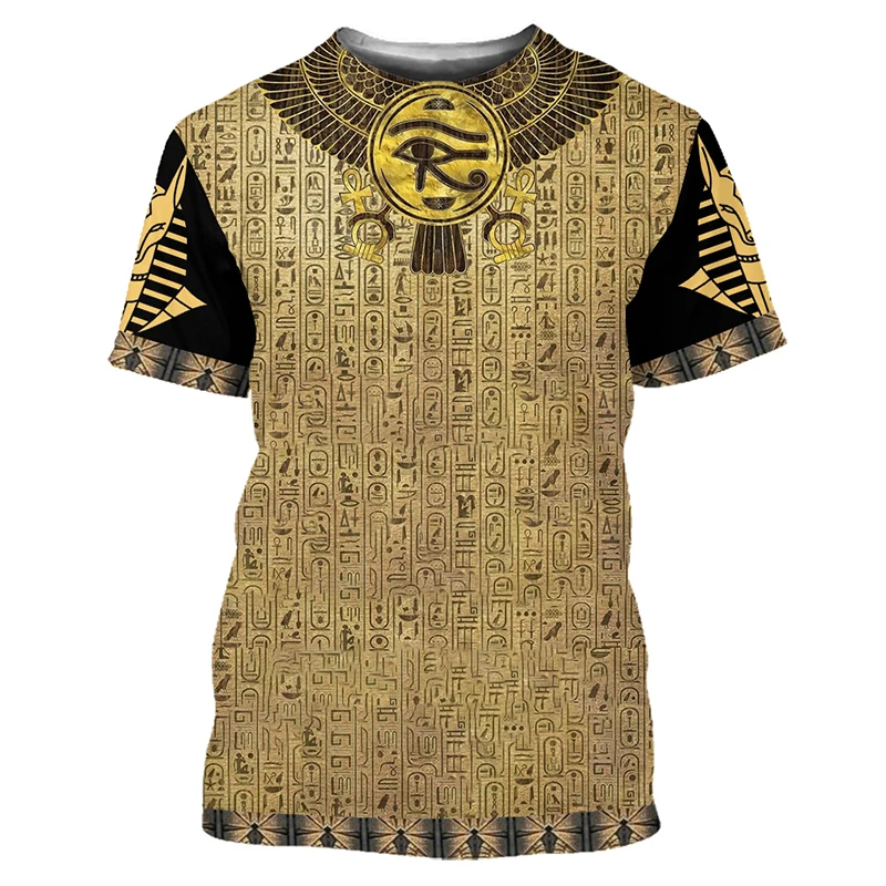 Egyptian Horus 3D Print Short Sleeve T Shirt