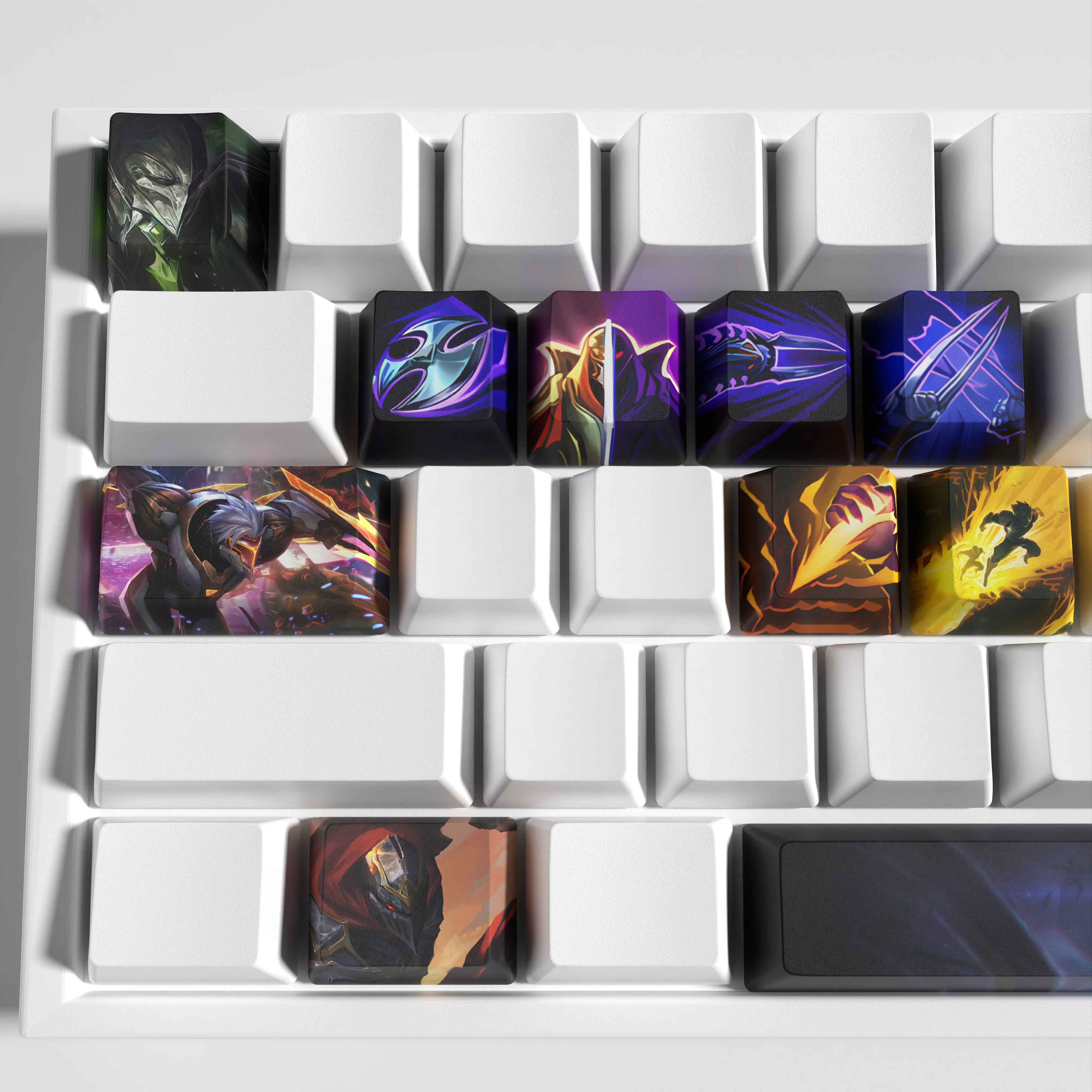 Pbt Dye Sub Keycaps League of Legends Keycaps do Jogo Perfil do Oem 12 Chaves Pbt - Imagem 3
