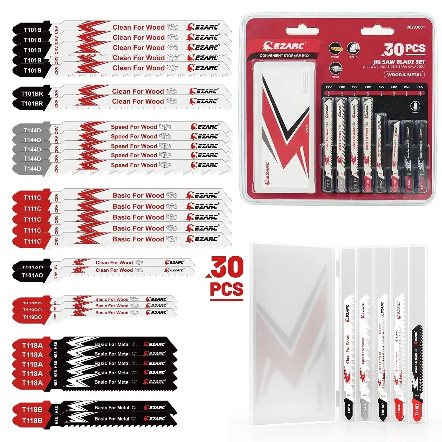 30PCS Jig Saw Blades