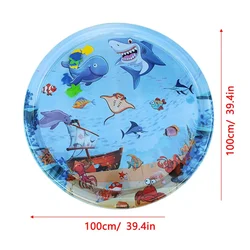 Infant Tummy Time Inflatable Water Play Mat - Early Education Activity Cushion (E)