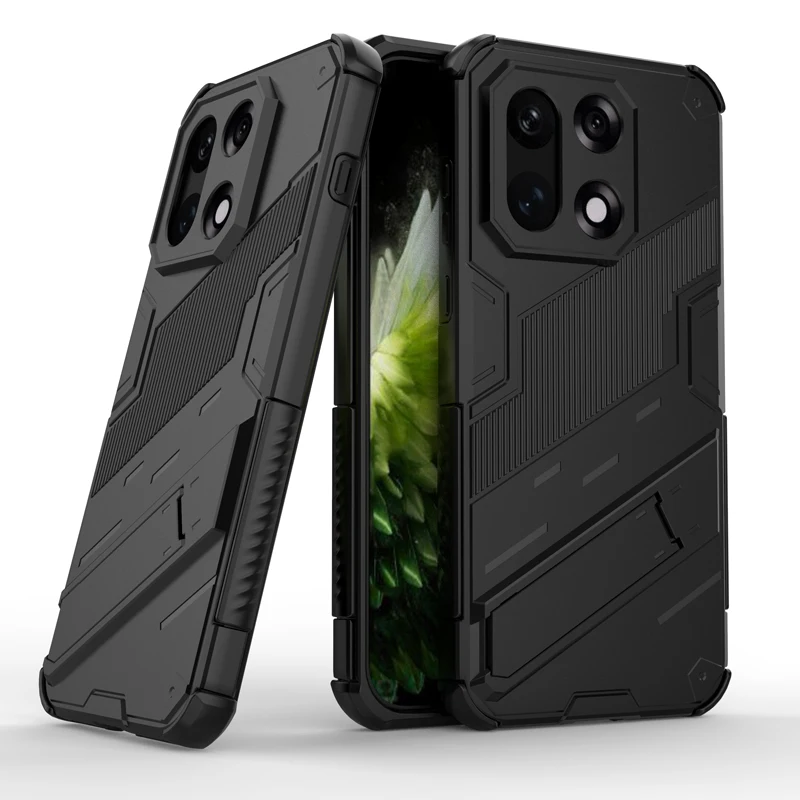 ELVEV Punk Style Shockproof Rugged Armor Phone Case with Bracket