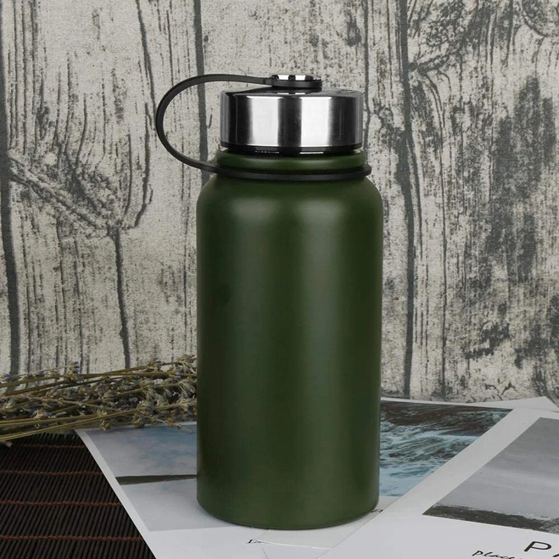 대용량 스테인레스 휴대용 보온 스포츠 단열 칠리 병, 차 및 물 분리, 1500ml