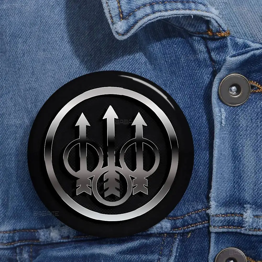 Customizable BerettaS Logo Button Pins – Cute & Creative Badge Jewelry Decor Gifts