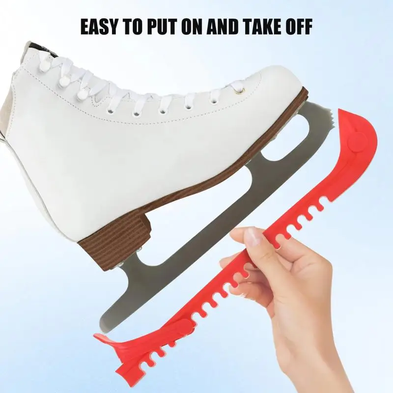 Adjustable Skate Guards Ice Skating Hockey Skate Covers Adjustable Guard Anti-Freeze Protector SElastic Ice
