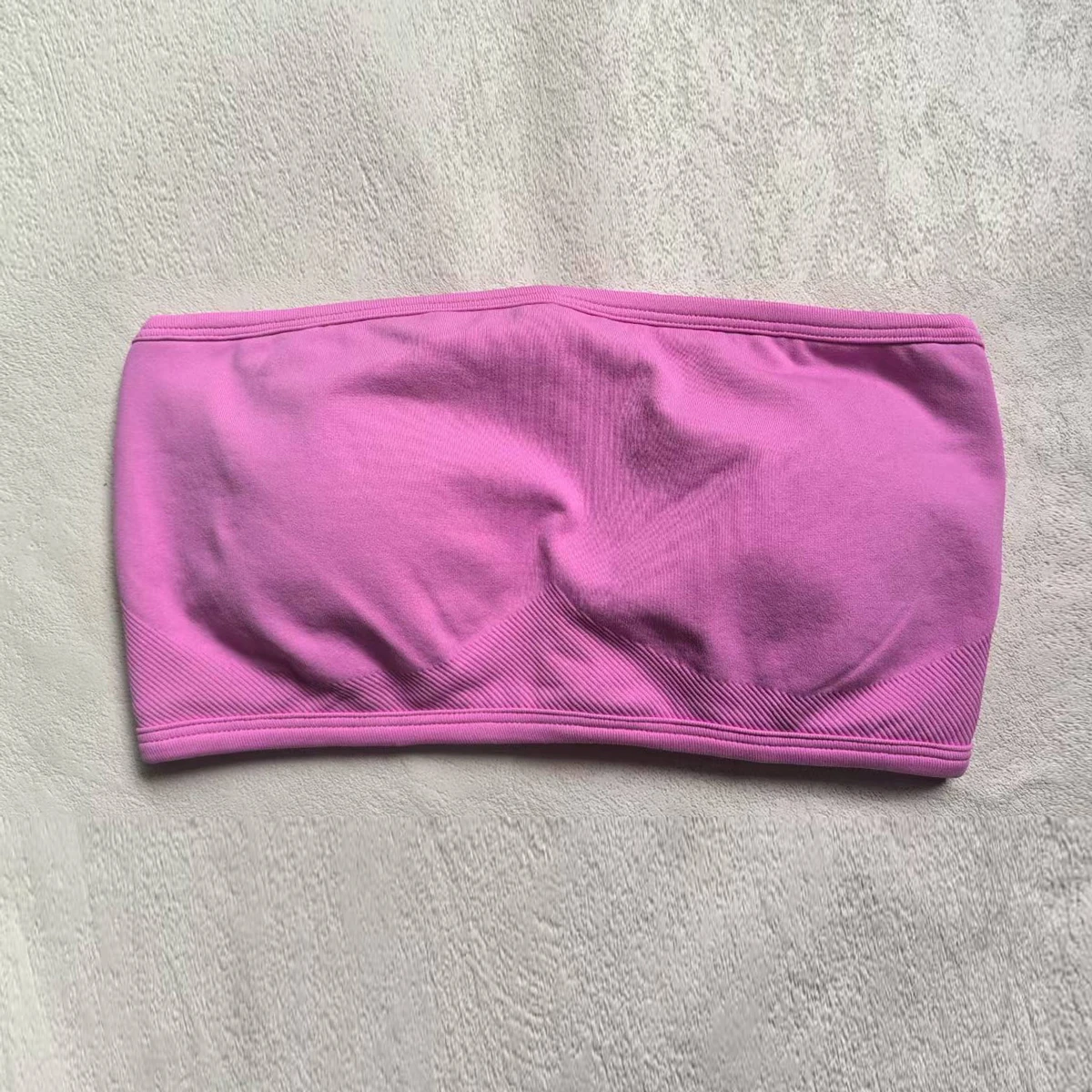 New Backless Bandeau for Women Backless Sports Bra Strapless Open Back Gym Crop Top Seamless Strapless Bra Workout Yoga Top