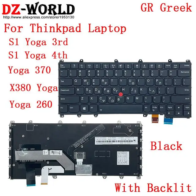 US English GR GK KR ARA TH HB IL KZ RU TW Backlit Keyboard For Lenovo