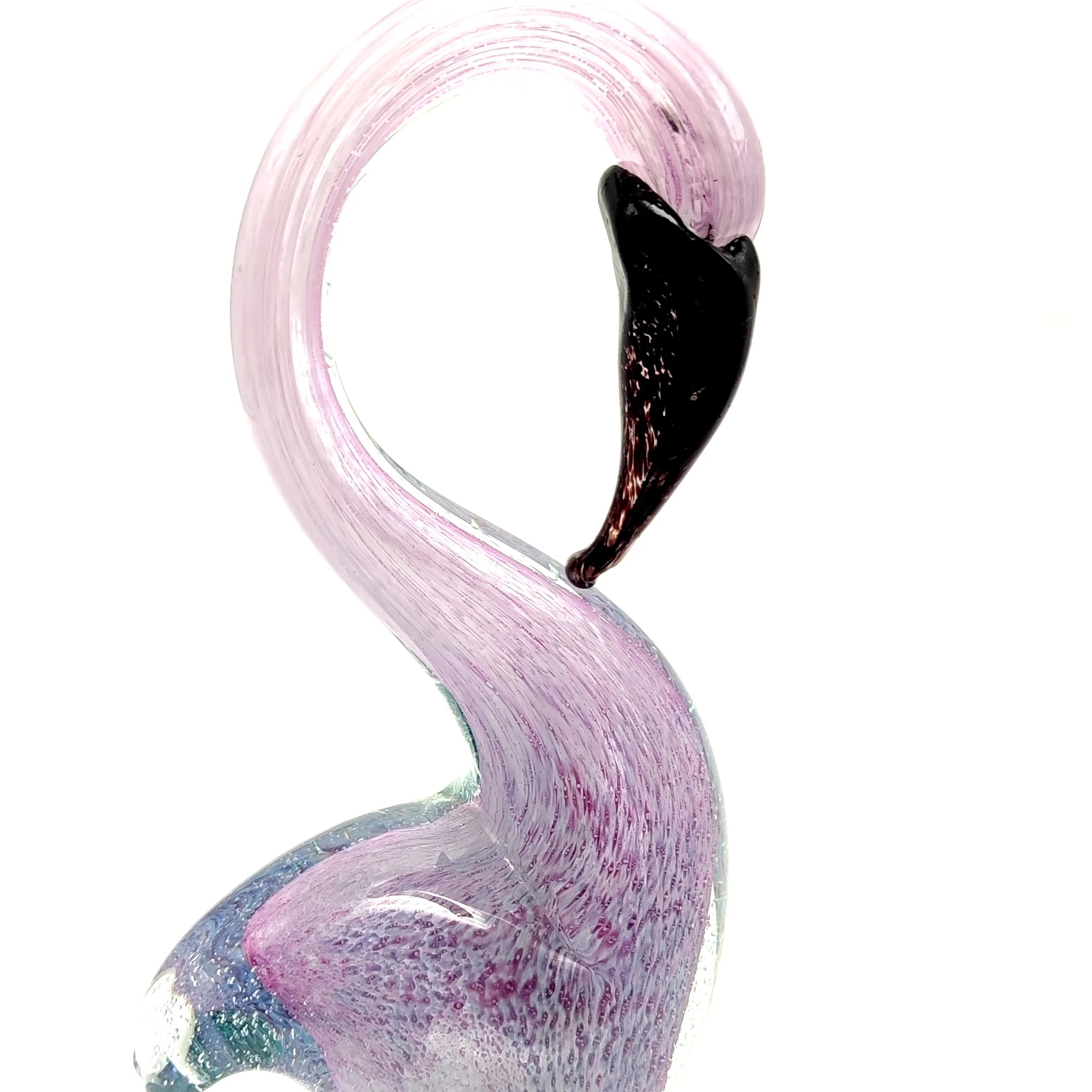 

Holiday Ornaments iridescent purple flamingo Glass Ocean Whimsical