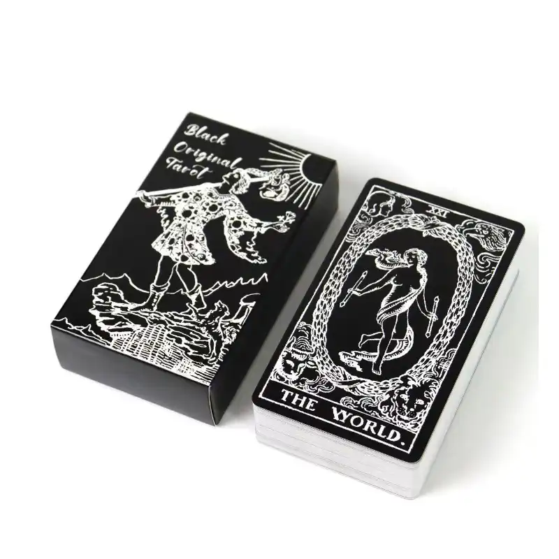 Black and White Rider Tarot Deck 78 Pcs Tarot Cards for