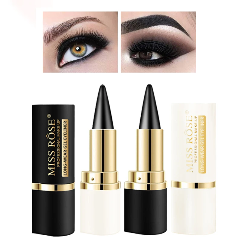 Creamy texture Eyeliner, 1 Count /2 Counts Easy Coloring Sweat Proof High Pier Pencil, Daily Makeup Accessories for Women 1