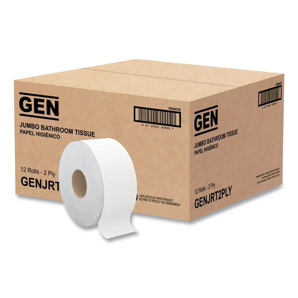 Jumbo Bath Tissue 2-Ply 720ft Absorbent Toilet Paper