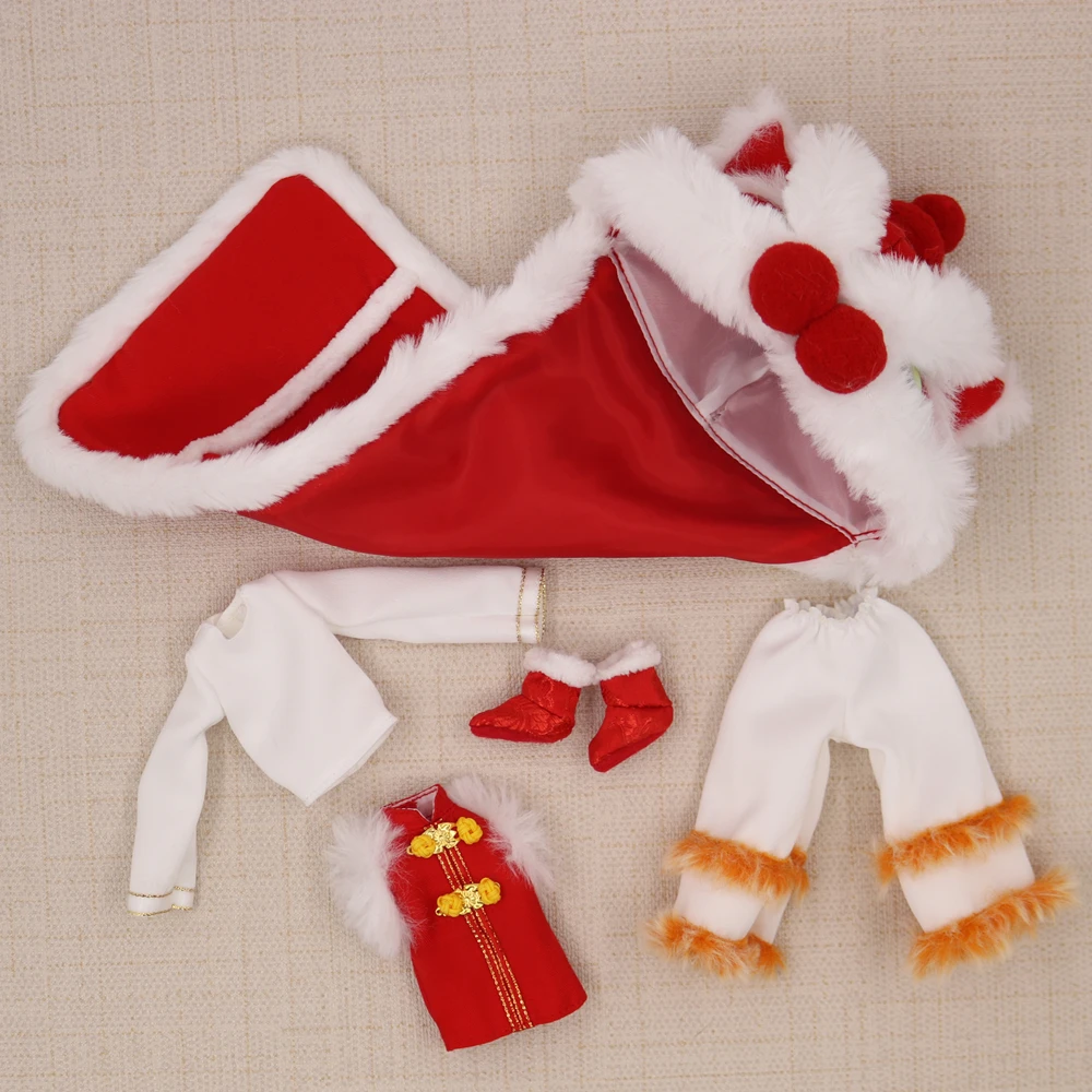 Neo Blythe Doll Christmas Dress With Hats 10