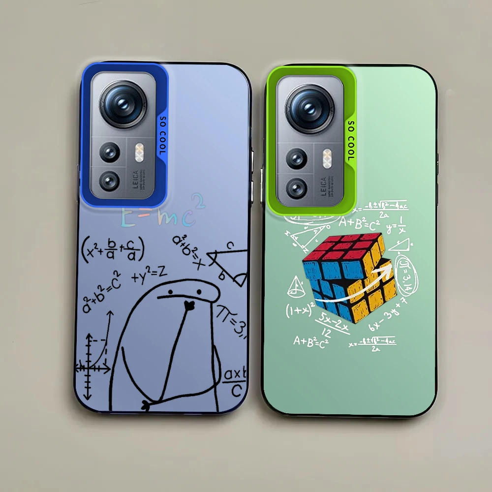 Stickman Math Theory Per Redmi Note 13 12S 11S 10Lite Pro Max Plus 4G 5G Custodia Per Telefono In Argento Colorato Alla Moda