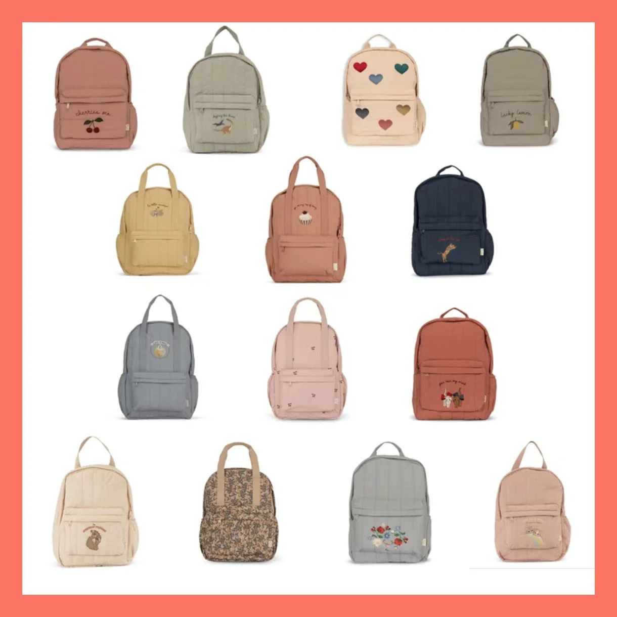 New Baby Backpack Parent-child Kids Schoolbag Kindergarten Bags Brand Traveling Cherry Children's Boys Girls Mom Storage