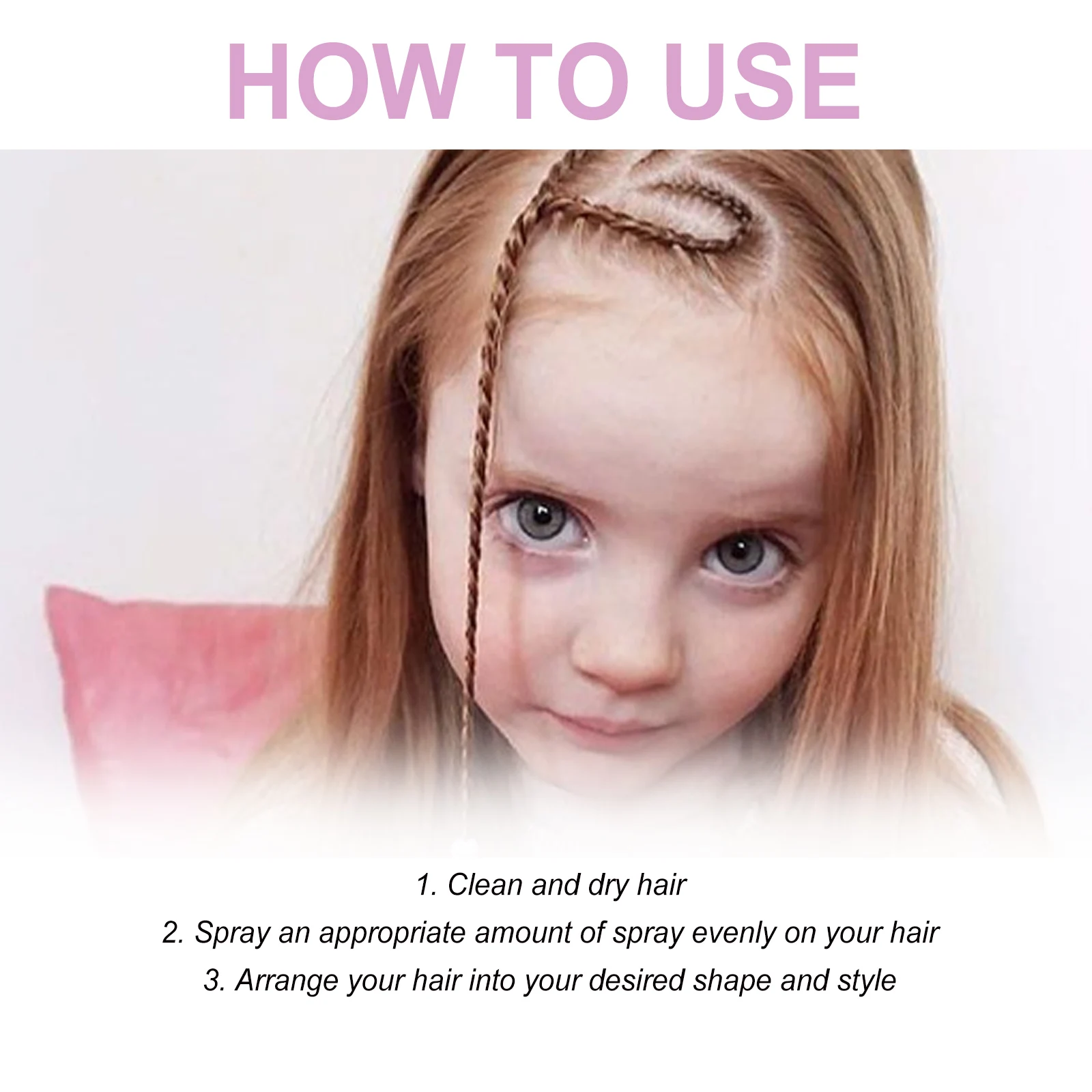 Fixed Hair Styling Spray Hair Gel Long Lasting Fragrance Baby Edge Control Smooth Frizzy Leave In Conditioning Spray