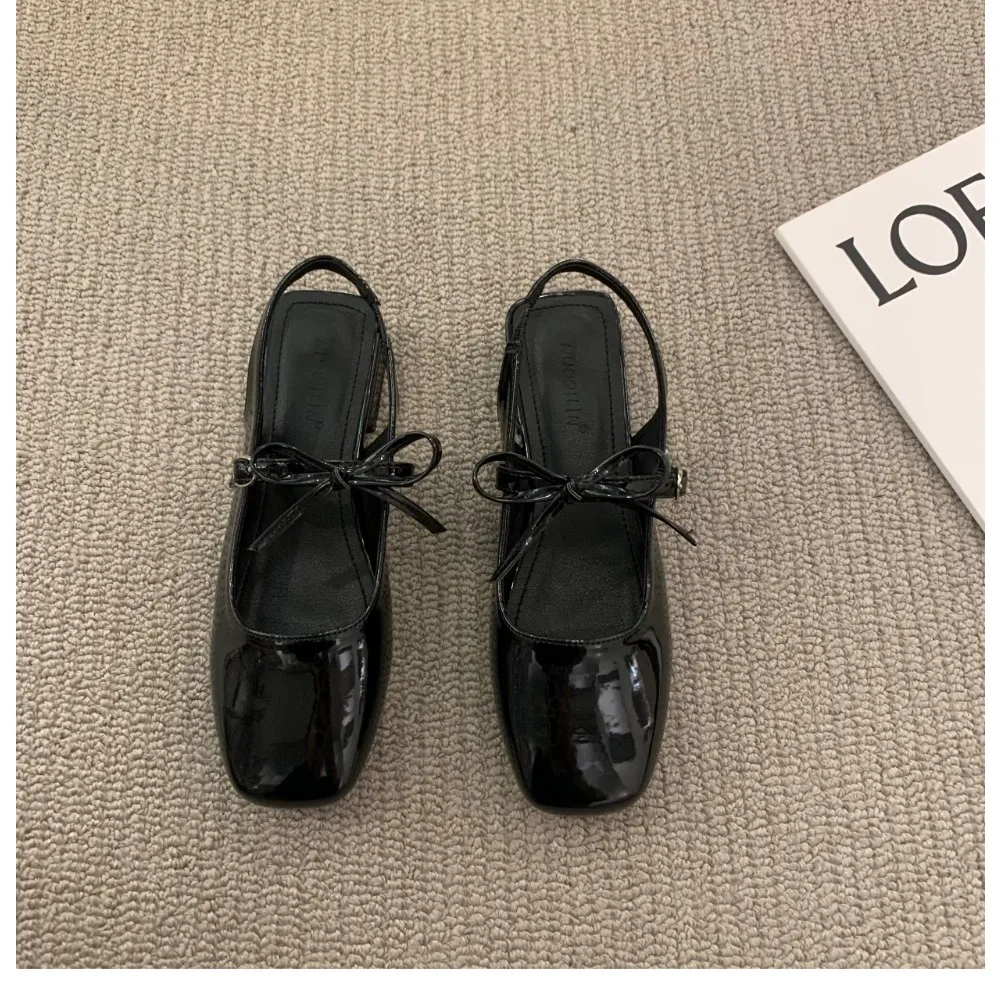 New Autumn Low Heels Bowknot Shallow Cut Ballet Single Shoes Women's Mary Jane Shoes Ladies Zapatos De Mujer 6
