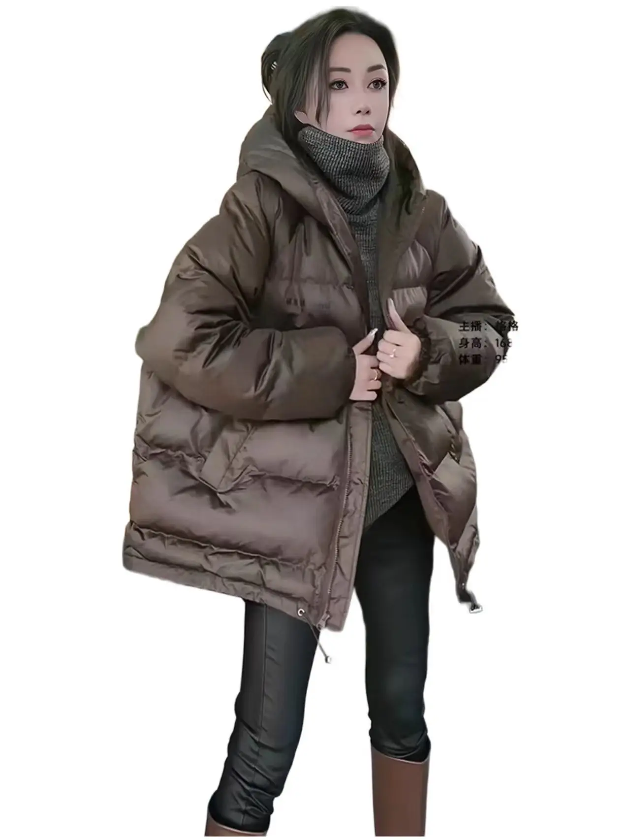 Fashionable Short Down Jacket, High-end European Goods, Loose and Thick Warm White Duck Down Jacket for Women's New Style