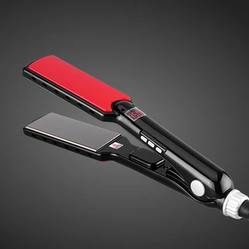 Piastra per capelli Titanium 480F piastre larghe professionali ad alta temperatura ferri trattamento PTC ferro da stiro e spazzola per capelli 1