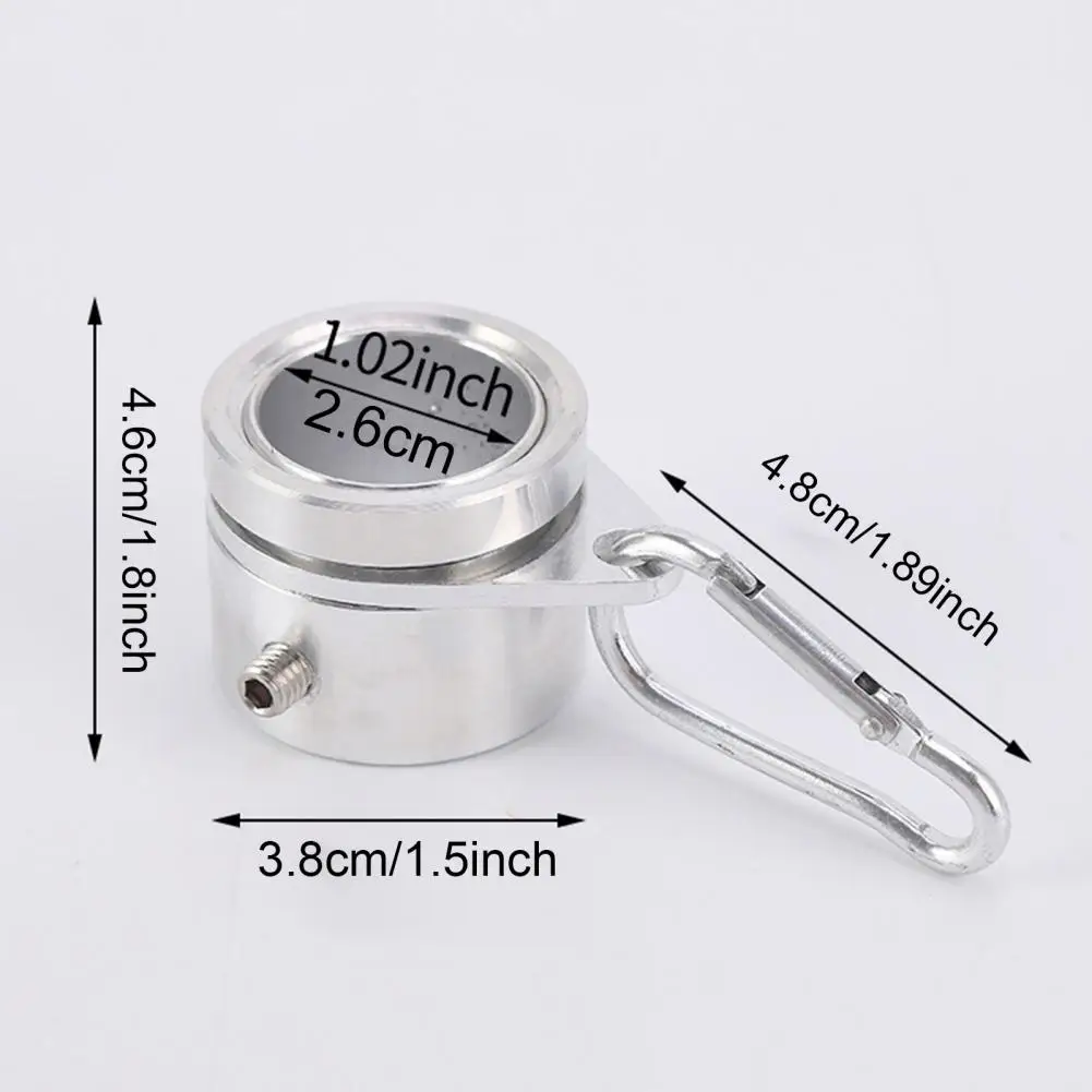 Tangle-free Flag Pole Ring Heavy Duty Alloy Flag Pole Mounting Ring Clip Set with 360 Degrees Rotating Carabiner Wrench for Easy