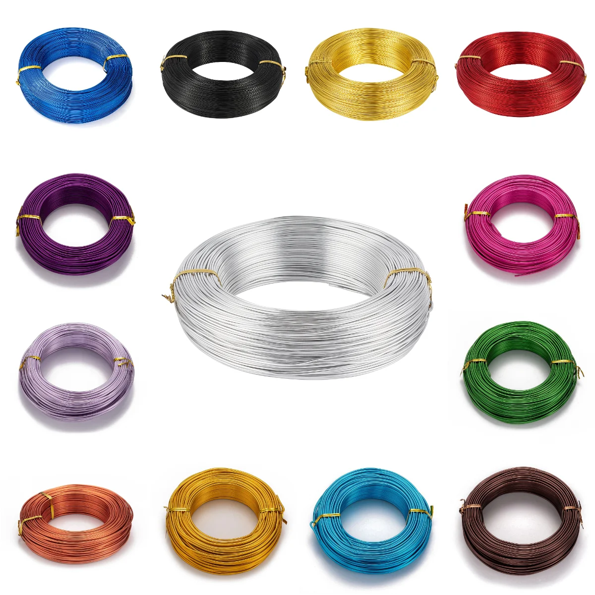 10 Meters/lot Multiple Colors Metal Wire Aluminum For Jewelry Making DIY  Crafts