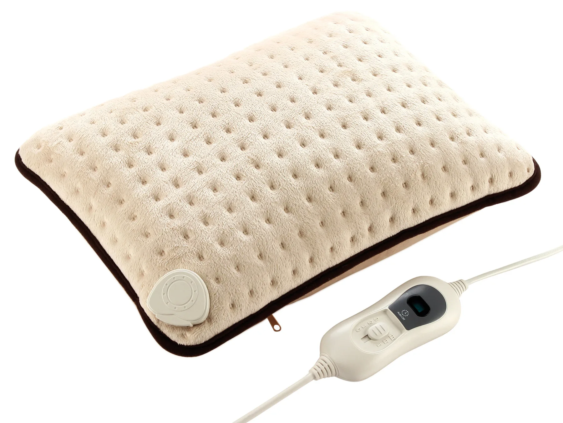 Electric Heat CUSHION 100W beige, synthetic wool, 40x30cm WARMER CUSHION cover PURLINEElectric