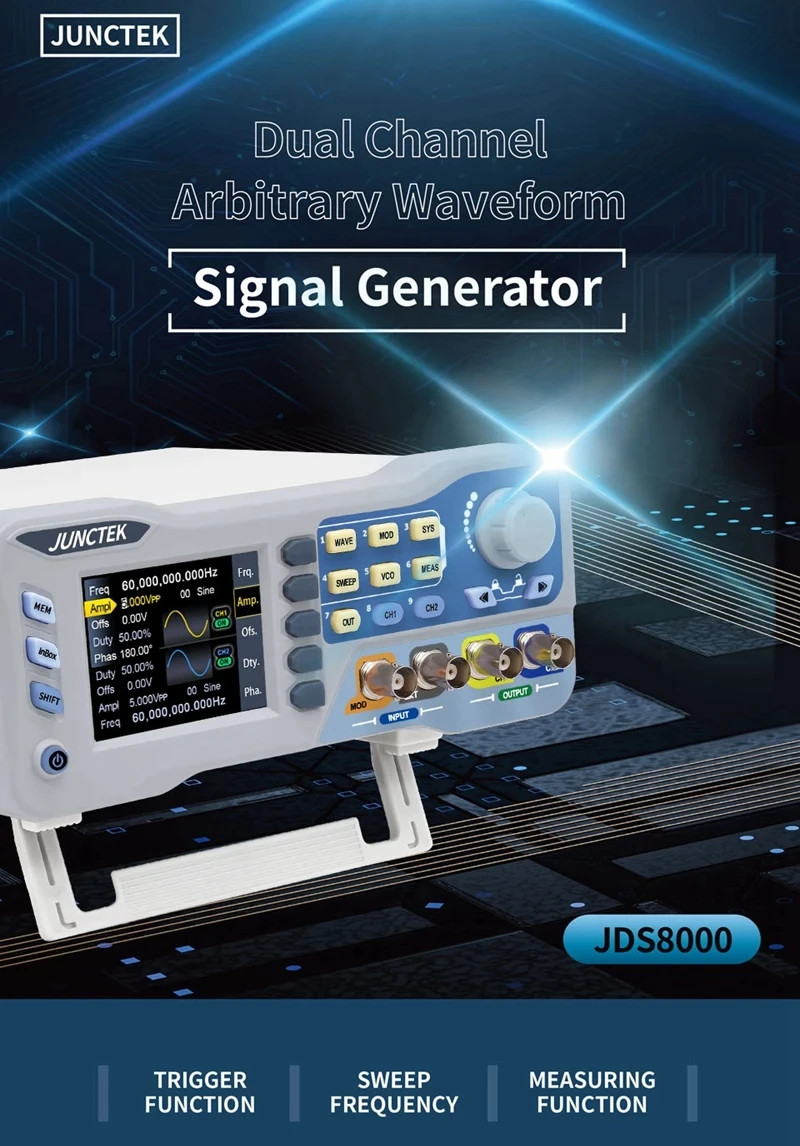JDS8060 JDS80800 Function Arbitrary Waveform Generator, Signal Source 275MS/s 14