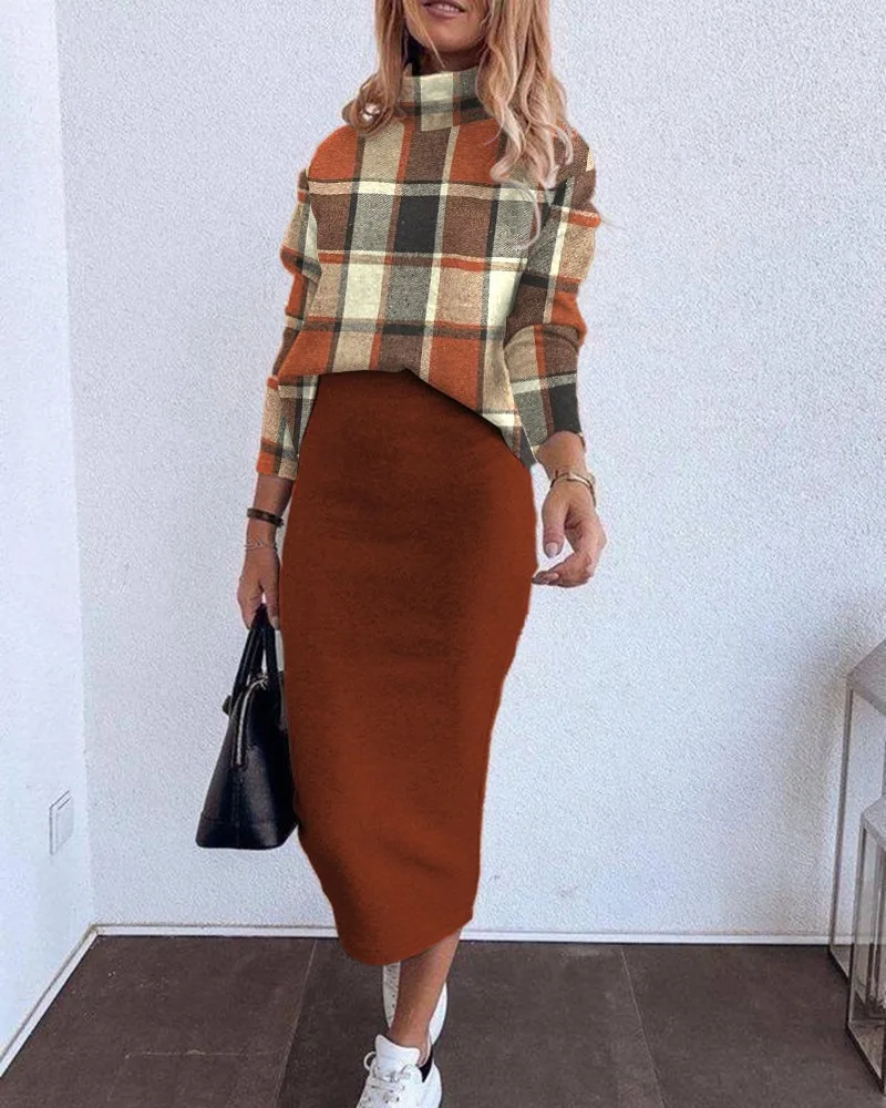 Women's Autumn And Winter New Long-sleeved Two-piece Printed Suit For Women Matching Set New Products Dresses Sets Women's Suits