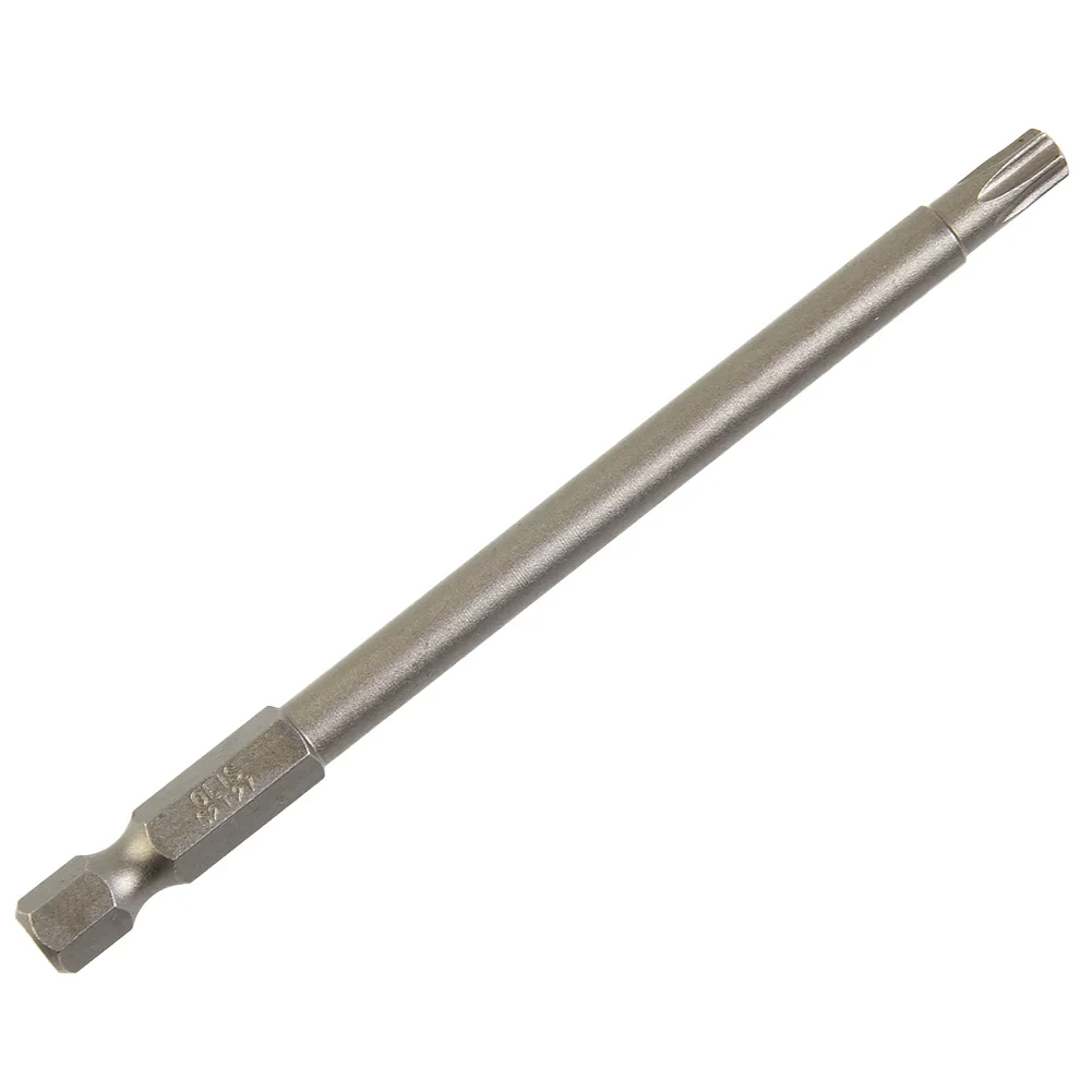 Sechskantschaft, Magnetkopf-Torx-Schraubendreher, Bit aus legiertem Stahl, 100 mm, T7/8/9/10/15/20/25/27/30/40, manipulationssicherer Stern für Sicherheit – Detail 11