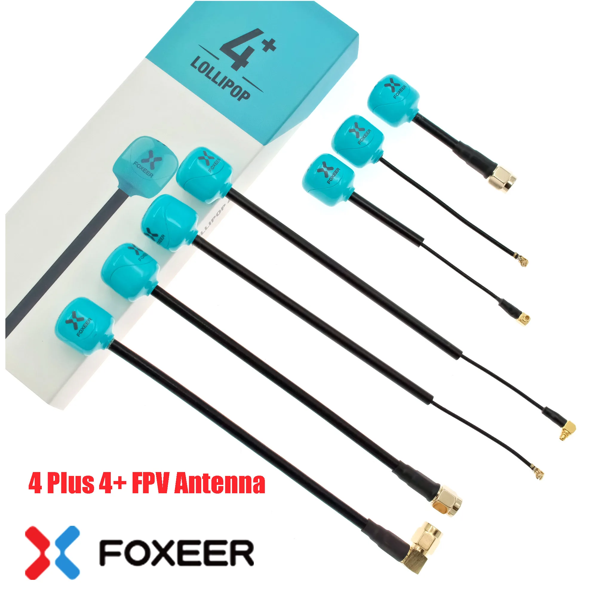 2 шт. Foxeer Lollipop 4 Plus 4+ FPV антенна 5,8G 2,6Dbi всенаправленная антенна RHCP LHCP SMA MMCX UFL IPEX для RC FPV дальнего действия дрона O4