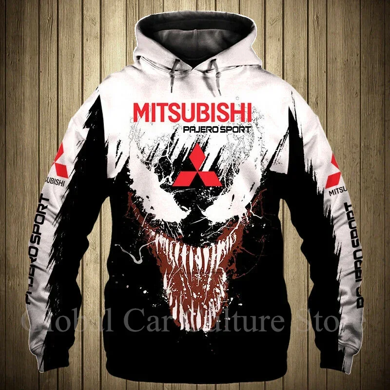 

Hoodies Men Mitsubishi Car Logo Print Spring Autumn Men Mens Jacket 3d Hoodie Fashion Casual Hoody Male Tops Clothing