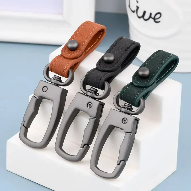 Keychain Fashion Handmade Keychain Genuine Leather Keyring DIY Car Keychain Key Holder Keys Organizer Charm Accessories