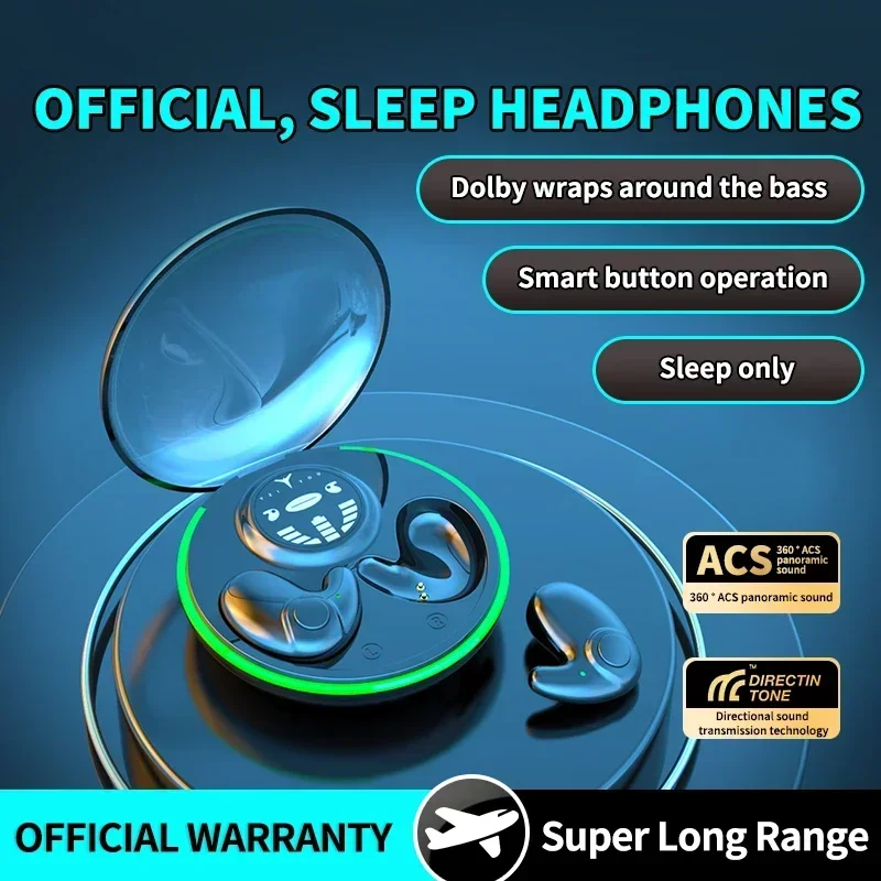

Invisible Small Mini Sleep Earbuds Wireless Bluetooth 5.3 Earphone TWS Headphones Hidden Waterproof Sports Headset