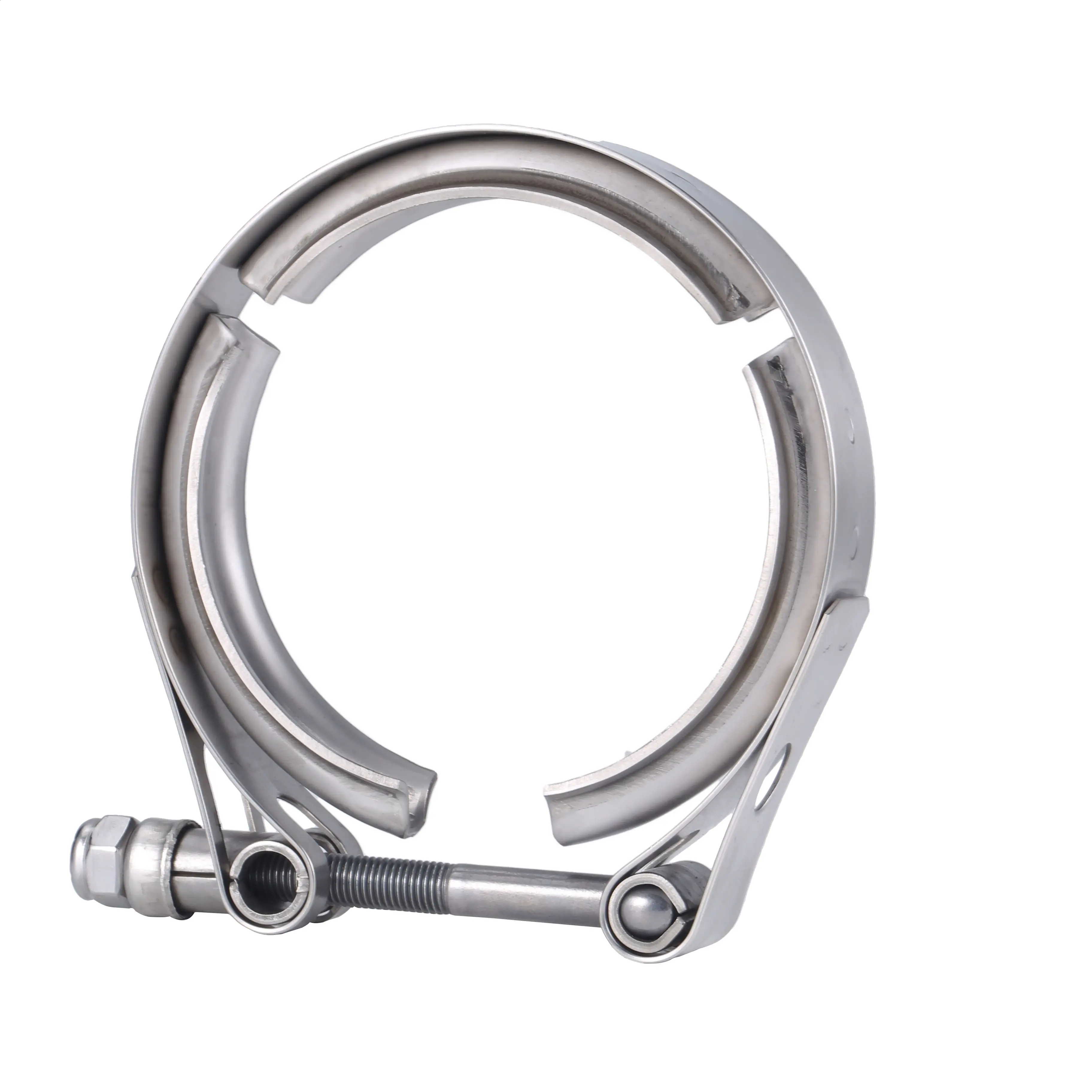 304 Stainless Steel V Band Clamp For Flange Turbo Exhaust Pipe