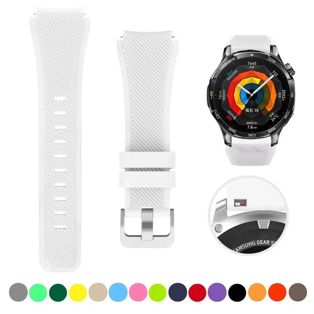 Silicone Smartwatch Strap - 22mm Soft Bracelet Belt