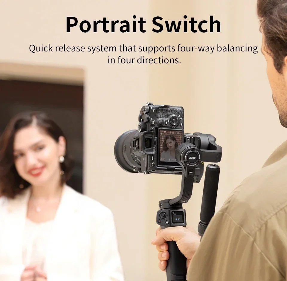 ZHIYUN Weebill 3S Camera Gimbal Stabilizer 3-Axis Handheld Built-in LED Fill Lig