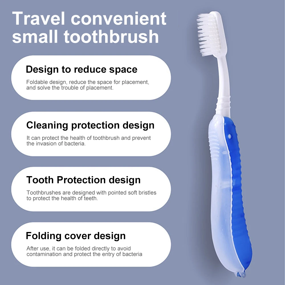 New Foldable Toothbrush Hygiene Oral Portable Disposable Travel Camping