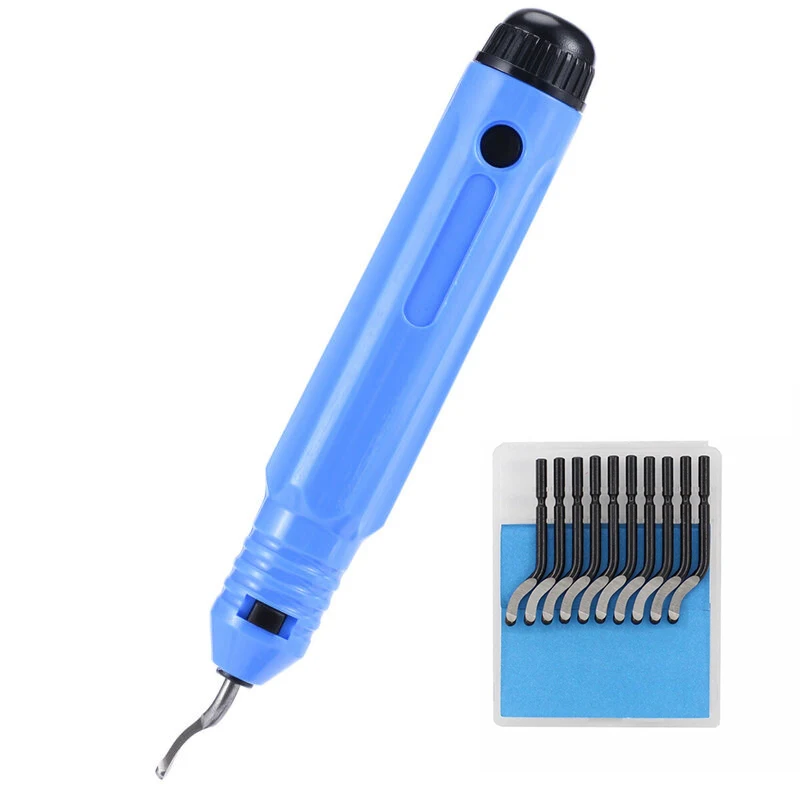 

NB1100 Burr Handle With 10PCS BS1010 Cutters High Speed Steel Hand Deburring Rough Edges Tools Trimming Tool