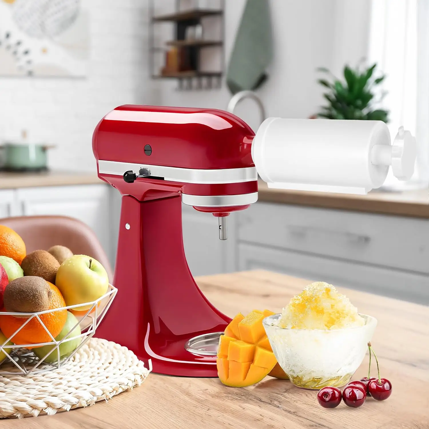 Shave Ice Attachment for KitchenAid Stand Mixers with 8 Ice mold Ice Shaver Attachment Snow Cone Attachment Maker Machine Mix AliExpress