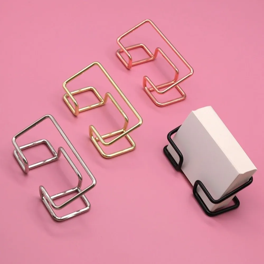 금속 명함 홀더 녹슬지 않는 튼튼한 명함 스탠드 공간 절약형 현대적인 스타일 카드 디스플레이 스탠드 카운터탑 디스플레이