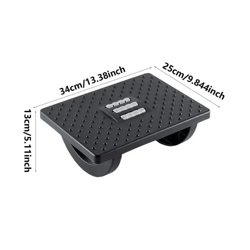 Foot Stool Portability Under Desk Ergonomic with Massage Rollers Home Office Work