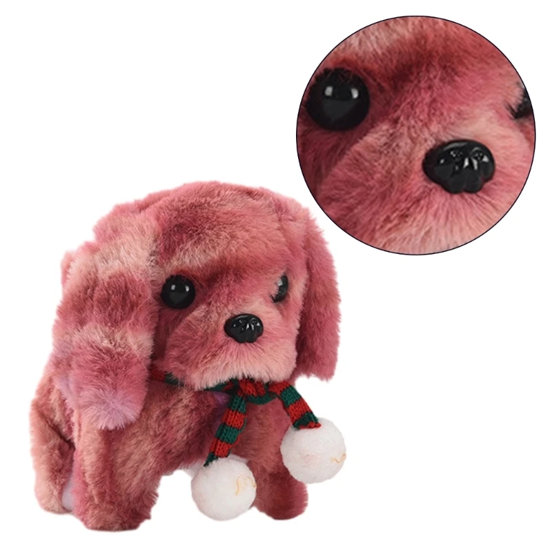 77HD Plush Animal Toy Barking Walking Electric Dog Stuffed Toy for Kids