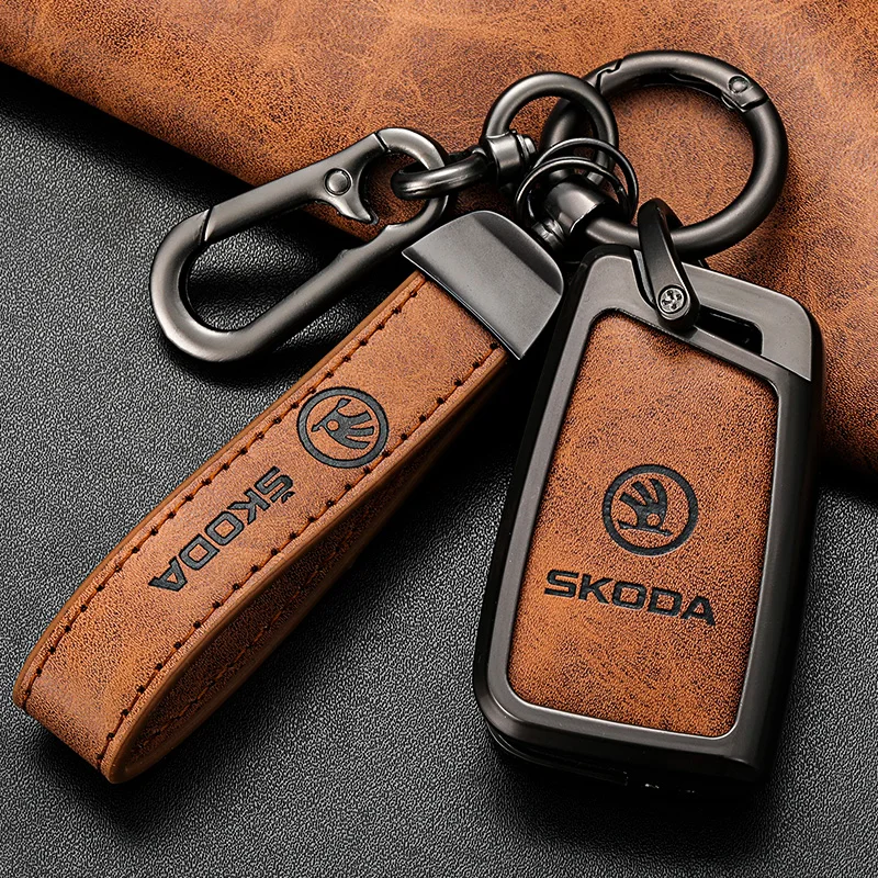 Автомобильный флип-брелок для дистанционного ключа, Чехол-держатель, защитный чехол для Skoda Octavia A5 A7 Fabia Superb Kodiaq Karoq, аксессуары для ключей