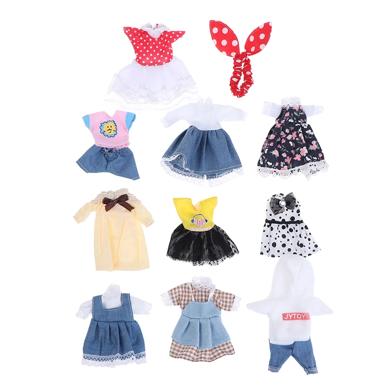 1pc 16cm Bjd Doll Clothes High-end Dress Up Can Dress Up Fashion Doll Clothes Skirt Suit Best Gifts for Children DIY Girls Toys