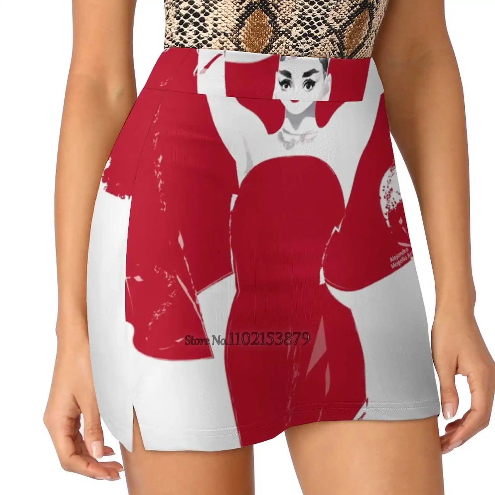 

Face Women'S Fashion Sporting Skirt With Pockets Tennis Golf Running Skirts Alejandro Mogollo Art Alemogolloart