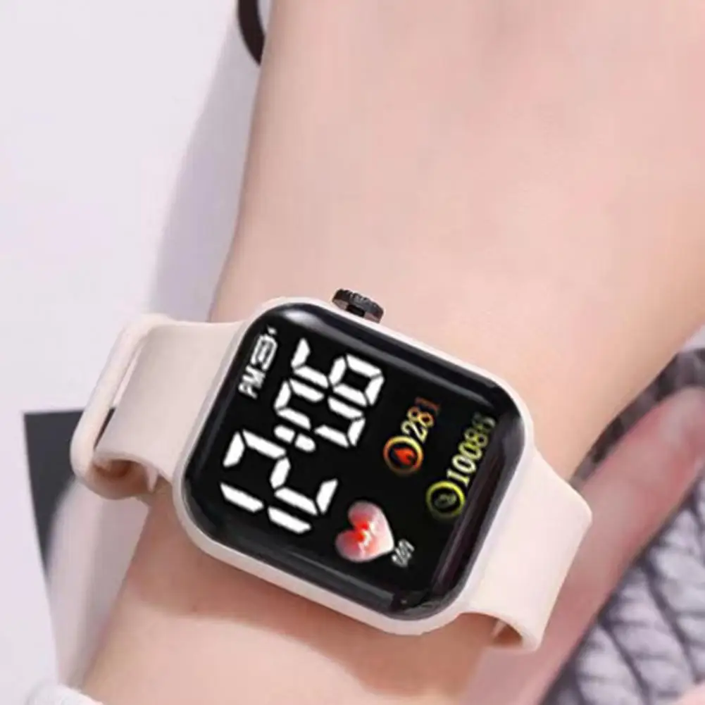 Kids Electronic Wrist Watch  LED Digital Smart sport watch Luminous Square Dial Kids wristwatch for Children Birthday Gift reloj цена и фото