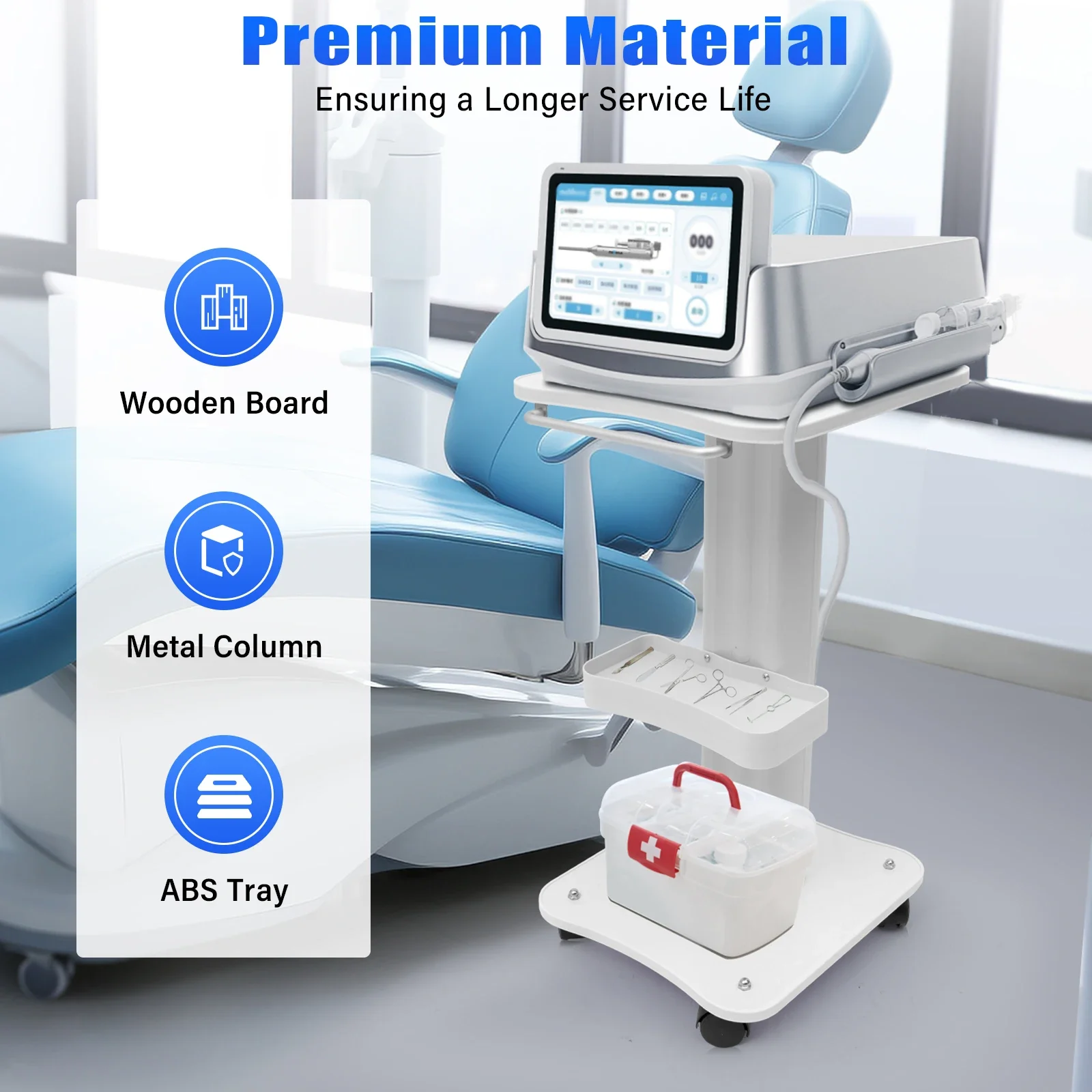 Chariot auxiliaire de beauté chariot de Salon support chariot roulant chariot organisateur avec roue meubles de Salon de Spa chariot à outils chariot de rangement