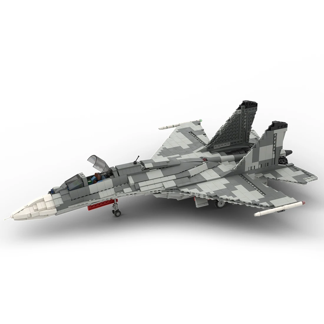 

Authorized MOC-36720 Sukhoi SU-35 Flanker Model Military Theme Building Blocks Toys Set Bricks Toys Gift (1659PCS)