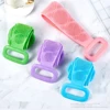 1pc Silicone Body Scrubber Bath Brush Shower Exfoliating Brush Belt Back Scrub Body Cleaner Cleaning Strap Bathroom Accessories 4