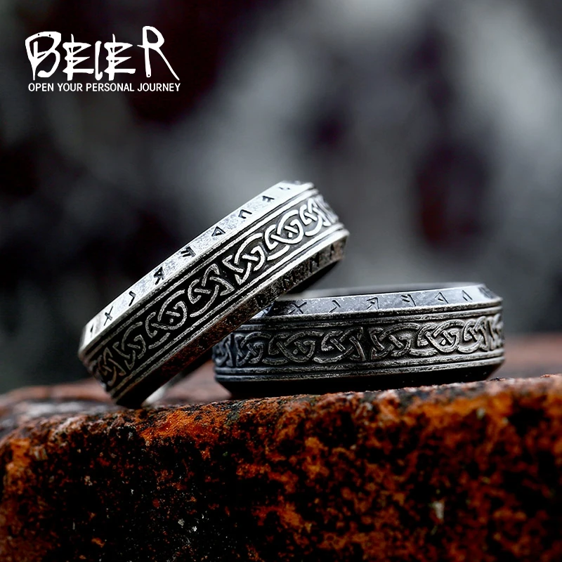 Beier Viking Odin Norse Viking Totem Amulet Rune Words Vintage Jewelry For Men Women Fashion Vintage Jewelry